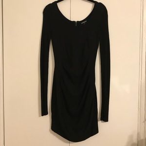 Express Open Stitch Sleeve Sweater Dress